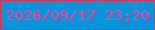 文字の大きさ：3、枠の色：b34467、背景の色：0695db、文字の色：f44096 無料ブログパーツのブログ時計
