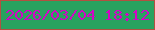文字の大きさ：4、枠の色：b35040、背景の色：29a25f、文字の色：d205c6 無料ブログパーツのブログ時計