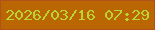 文字の大きさ：2、枠の色：b3511e、背景の色：ba6603、文字の色：bcd431 無料ブログパーツのブログ時計