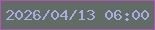 文字の大きさ：2、枠の色：b353b5、背景の色：616c64、文字の色：a8ace3 無料ブログパーツのブログ時計
