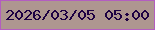 文字の大きさ：1、枠の色：b35dc0、背景の色：ae9690、文字の色：1d0042 無料ブログパーツのブログ時計