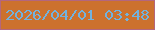 文字の大きさ：3、枠の色：b3667e、背景の色：cc712e、文字の色：72b2de 無料ブログパーツのブログ時計