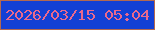 文字の大きさ：4、枠の色：b36950、背景の色：1340d5、文字の色：ea698d 無料ブログパーツのブログ時計