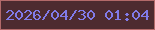 文字の大きさ：3、枠の色：b36a6a、背景の色：4d2b30、文字の色：817be9 無料ブログパーツのブログ時計