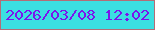文字の大きさ：5、枠の色：b36d76、背景の色：3bdfe1、文字の色：7b15ec 無料ブログパーツのブログ時計