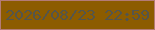 文字の大きさ：5、枠の色：b37b76、背景の色：8c5c00、文字の色：54554c 無料ブログパーツのブログ時計