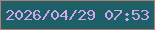 文字の大きさ：3、枠の色：b37d6f、背景の色：1e6067、文字の色：cfa7ea 無料ブログパーツのブログ時計