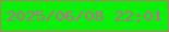 文字の大きさ：5、枠の色：b37e64、背景の色：09f109、文字の色：c16a91 無料ブログパーツのブログ時計