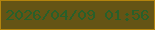 文字の大きさ：3、枠の色：b3840e、背景の色：645415、文字の色：28602a 無料ブログパーツのブログ時計