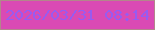 文字の大きさ：3、枠の色：b3868b、背景の色：da4ab4、文字の色：985bf0 無料ブログパーツのブログ時計