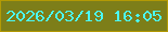 文字の大きさ：5、枠の色：b39a04、背景の色：7d7e19、文字の色：4bf9f4 無料ブログパーツのブログ時計