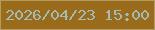 文字の大きさ：1、枠の色：b39b62、背景の色：9a6b1b、文字の色：a2bbb4 無料ブログパーツのブログ時計