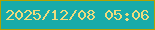 文字の大きさ：3、枠の色：b3a101、背景の色：18abaa、文字の色：efdb7e 無料ブログパーツのブログ時計