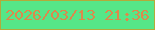 文字の大きさ：5、枠の色：b3ab3a、背景の色：56e688、文字の色：dc894c 無料ブログパーツのブログ時計