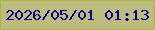 文字の大きさ：2、枠の色：b3b249、背景の色：bebb7e、文字の色：0d0389 無料ブログパーツのブログ時計