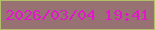 文字の大きさ：5、枠の色：b3be6b、背景の色：987273、文字の色：e316ce 無料ブログパーツのブログ時計