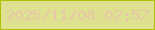 文字の大きさ：3、枠の色：b3bf04、背景の色：dee18f、文字の色：e7c7a8 無料ブログパーツのブログ時計