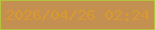 文字の大きさ：1、枠の色：b3c43c、背景の色：c49051、文字の色：d99931 無料ブログパーツのブログ時計