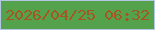 文字の大きさ：1、枠の色：b3c6e6、背景の色：54a24b、文字の色：a45623 無料ブログパーツのブログ時計
