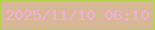 文字の大きさ：3、枠の色：b3d448、背景の色：d7b796、文字の色：f0afd6 無料ブログパーツのブログ時計