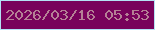 文字の大きさ：3、枠の色：b3e2f4、背景の色：78025b、文字の色：b58095 無料ブログパーツのブログ時計