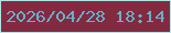 文字の大きさ：1、枠の色：b3e3e5、背景の色：822a40、文字の色：69b0c7 無料ブログパーツのブログ時計