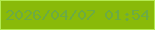 文字の大きさ：3、枠の色：b3ea52、背景の色：89ba09、文字の色：6cab43 無料ブログパーツのブログ時計