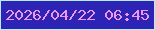 文字の大きさ：1、枠の色：b3eef6、背景の色：2d24b6、文字の色：f096f0 無料ブログパーツのブログ時計