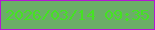 文字の大きさ：4、枠の色：b417d3、背景の色：6bae67、文字の色：45e223 無料ブログパーツのブログ時計