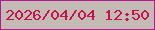 文字の大きさ：5、枠の色：b4198f、背景の色：c4bbb5、文字の色：c51250 無料ブログパーツのブログ時計