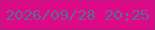 文字の大きさ：1、枠の色：b41d7d、背景の色：dd0989、文字の色：586e8e 無料ブログパーツのブログ時計