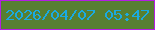 文字の大きさ：5、枠の色：b41de3、背景の色：577f32、文字の色：1aaae2 無料ブログパーツのブログ時計
