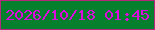 文字の大きさ：4、枠の色：b4277d、背景の色：06802c、文字の色：dd0bdd 無料ブログパーツのブログ時計