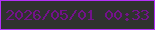 文字の大きさ：1、枠の色：b431f9、背景の色：2f322f、文字の色：73128a 無料ブログパーツのブログ時計