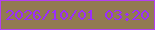文字の大きさ：3、枠の色：b43ff3、背景の色：927a52、文字の色：9b2dfc 無料ブログパーツのブログ時計