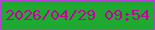 文字の大きさ：2、枠の色：b442d3、背景の色：1fa931、文字の色：c20399 無料ブログパーツのブログ時計