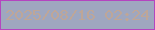 文字の大きさ：1、枠の色：b445bf、背景の色：9fa7bf、文字の色：bea698 無料ブログパーツのブログ時計