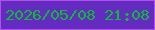 文字の大きさ：4、枠の色：b44def、背景の色：632bbf、文字の色：09bd35 無料ブログパーツのブログ時計