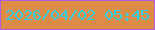 文字の大きさ：2、枠の色：b45de2、背景の色：dd8c48、文字の色：33d2e2 無料ブログパーツのブログ時計