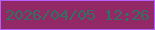 文字の大きさ：1、枠の色：b461fc、背景の色：932867、文字の色：2e725f 無料ブログパーツのブログ時計