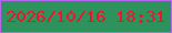 文字の大きさ：1、枠の色：b466ee、背景の色：2e925d、文字の色：eb162c 無料ブログパーツのブログ時計