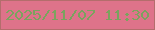 文字の大きさ：5、枠の色：b46d6c、背景の色：de738a、文字の色：7ba35e 無料ブログパーツのブログ時計