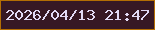 文字の大きさ：1、枠の色：b46e03、背景の色：371824、文字の色：e2daf5 無料ブログパーツのブログ時計