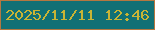 文字の大きさ：2、枠の色：b47740、背景の色：117075、文字の色：c9b435 無料ブログパーツのブログ時計