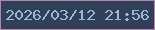 文字の大きさ：1、枠の色：b486a5、背景の色：323f5b、文字の色：94bdd4 無料ブログパーツのブログ時計