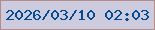 文字の大きさ：2、枠の色：b48a8b、背景の色：cdcbde、文字の色：054b93 無料ブログパーツのブログ時計