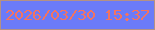 文字の大きさ：4、枠の色：b49184、背景の色：6b7bf8、文字の色：f47360 無料ブログパーツのブログ時計
