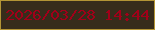 文字の大きさ：5、枠の色：b49535、背景の色：372c1b、文字の色：a10019 無料ブログパーツのブログ時計