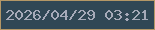 文字の大きさ：4、枠の色：b49766、背景の色：304755、文字の色：a6aab9 無料ブログパーツのブログ時計