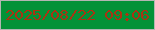 文字の大きさ：1、枠の色：b4b6b2、背景の色：039237、文字の色：aa3313 無料ブログパーツのブログ時計